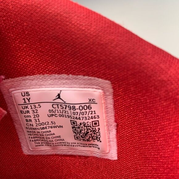 Red Jordan Rain boot Sneakers - Picture 2 of 9